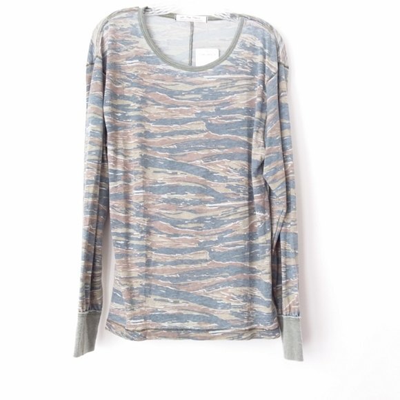 We The Free Arielle Tiger Combo Long Sleeve Tee - Picture 2 of 8